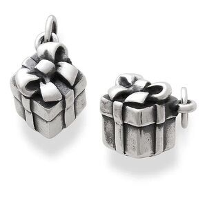 James Avery Sterling Silver Gift Box Charm Retired